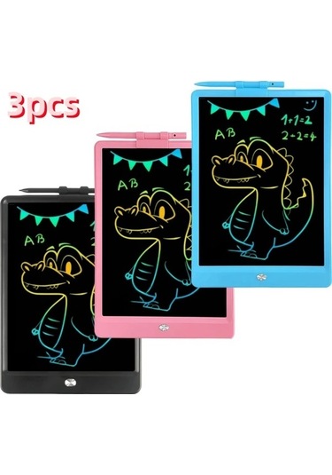 Trendooze Gençler İçin Gaojunshop01 Blue 10 Inç Renkli Eğitici Tablet Yeniden Kullanılabilir Pil İle Mavi Mavi