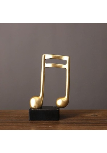 Lijinxu Müzik Notu Heykel Masa Centerpiece Kitaplık Stil-c