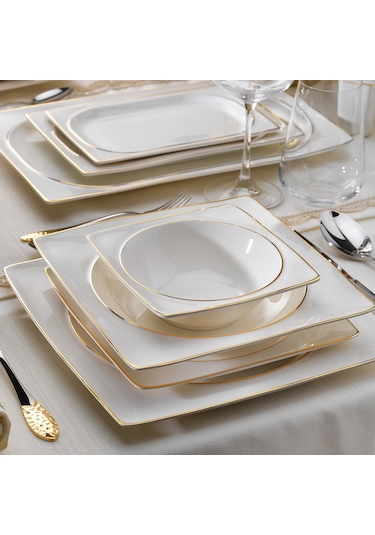 Schafer Glamor Pure Yemek Takım-60 Parça-Gold