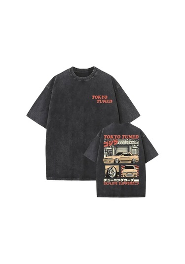 Dshztooma Vintage Kısa Kollu Anime Drift Ae86 Yarış Araba T-shirt Takumi Fujiwara Jdmturkuazerkek Turkuaz