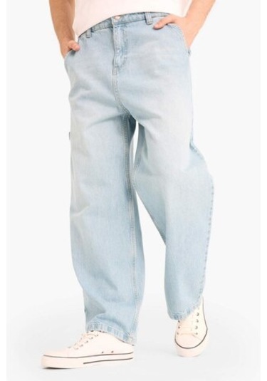 DeFacto %100 Pamuk Skater Fit Geniş Kalıp Yüksek Bel Geniş Paça Jean Pantolon F3925AX25SMNM39