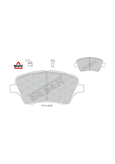 Fren Balatasi Ön Fiesta-tourneo Courier-b-max 08-/1368548/8v512k021ca/1855307/25134/beşer