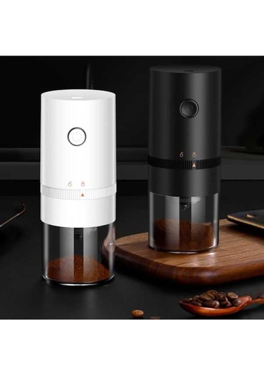 Bloomnest Kahve Çekirdeği Öğütücü 6 Vitesli Seramik Usb Otomatik Duran Öğütücü Siyah