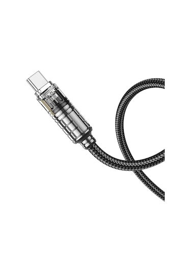 Hoco. U122 1.2m Lantern Usb To Type-c Şarj Data Kablosu - Siyah