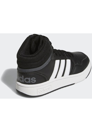 Adidas Hoops Mıd 3.0 K Kadın High Sneaker Siyah Beyaz - Siyah