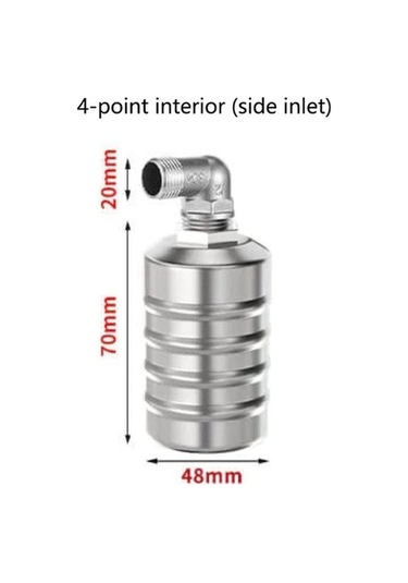 Tongxida Bosphorusboutique Vana Tam Şamandıra Paslanmaz Otomatik Küresel Kontrolör Gümüş Çelik B 304 Lb Çok Renkli/ Çok Renkli