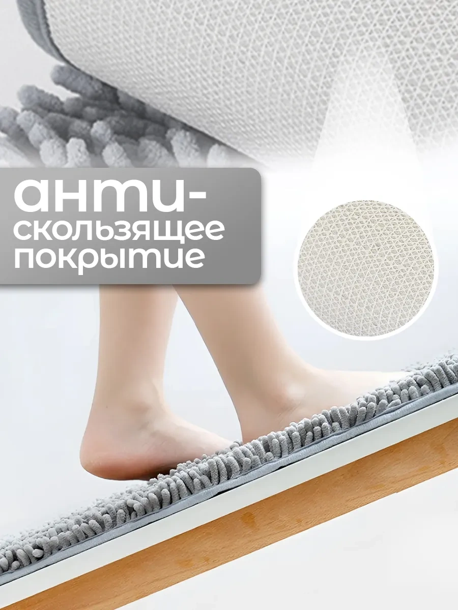 La Paris Banyo Ve Tuvalet İçin Kaymaz Paspas 60x40 296925734 Koyu Gri