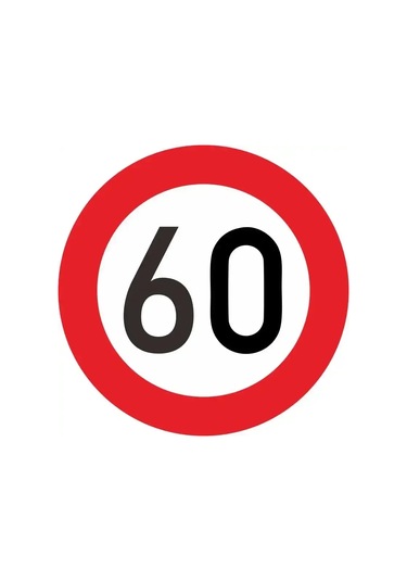 1pc Trafik Uyarı Işareti Hız Sınırı 10 20 30 40 50 60 70 80 90 Km/saat Moto Number 40 20x20cm 1 Piece Set