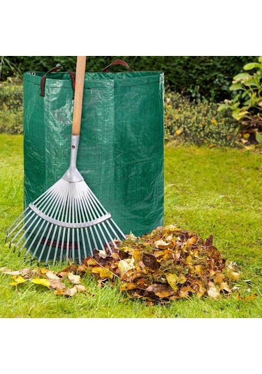 Neevoyu Yeniden Kullanılabilir Ağır Duty Bahçe Çöp Torbası - 300l 80 Galon Yeşil Polipropilen Yapısı İle Yaprak Ve Çöp Toplama