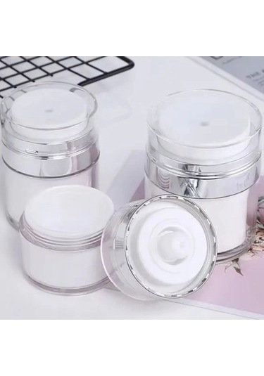 Hava Pompalı Doldurulabilir Vakumlu Krem,fondoten Sıvı Kozmetik Ürün Şişesi Çok Renkli