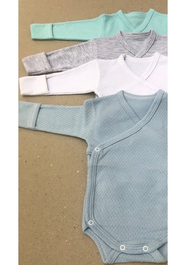 Özdemirlitekstil Bebelino Çıtçıtlı Badi Kruvaze (4 Lü Paket) (456579509) Çok Renkli