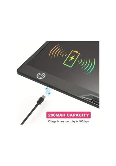 Trendooze 16 Inç Sunshine022 Usb Şarjlı Mavi Lcd Yazı Tableti C Tipi Dayanıklı Eğitim Hediyesi Mavi Mavi