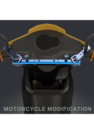 Motosiklet Modifiye Gps Navigasyon Cep Telefonu Braketi Denge Çubuğu Kymco Downtown 300i 350i İçin Sabit Mavi Mavi