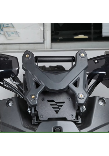 Motosiklet Gps Navigasyon Braketi Telefon Tutucu Standı Voge İçin Siyah
