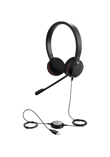 Jabra Evolve 20 Duo USB NC MS Kablolu Kulak Üstü Kulaklık