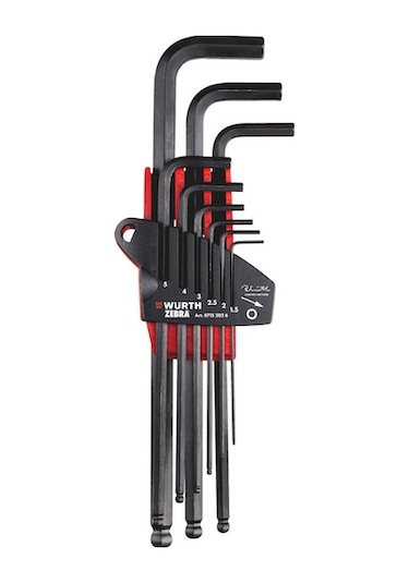 Würth Rw Edition Allen Anahtar Seti 9 Parça - Profesyonel Zebra Kalitesi