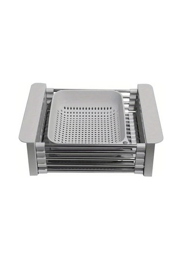 Pazly Siyah Paslanmaz Çelik Drenaj Rafı, 8.81x11.22-18.5x3.7 İnç, Dikdörtgen Lavaboya Uygun Siyah