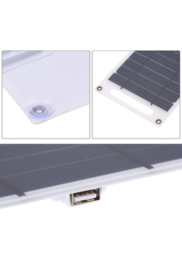 Pazly 7.8w Taşınabilir İnce Monokristal Güneş Paneli, Usb Şarj, Kamp, Dağcılık, Yürüyüş İçin