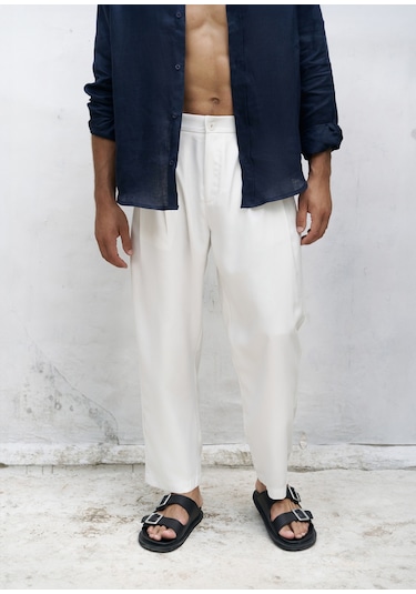 Ales Ekru Erkek Pantolon Ekru