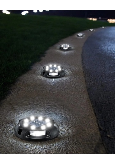 Hishopping12 Led Güneş Enerjili Bahçe Işıkları - Su Geçirmez Dış Mekan Aydınlatma, Çim Ve Yollar İçin 71-80wrgb RGB