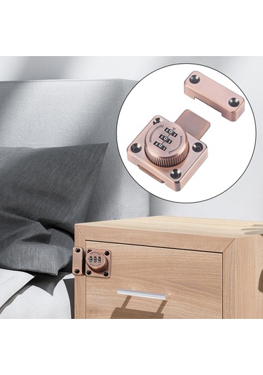 Homyl Ahır Kapısı Garaj Dolapları Için Mekanik Şifre Pembe