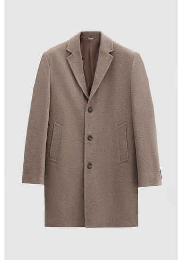 Ds Damat Regular Fit Vizon Mono Yaka Kaşe Kaban 5hf08ort10000 V01