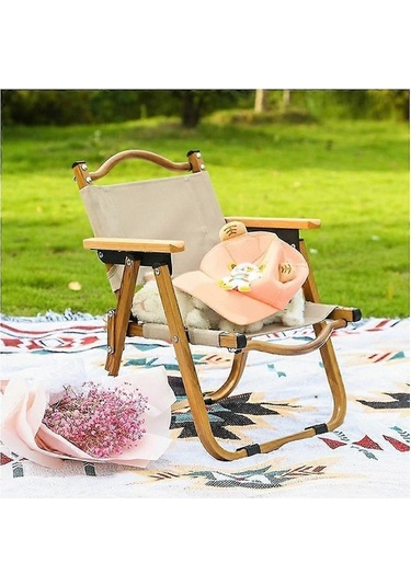 Bloomnest Altın-siyah Mini Alüminyum Kamp Sandalyesi, 2-8 Yaş Çocuklar İçin Katlanır Piknik Sandalyesi Altın - Siyah