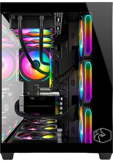 Gametech Prime V2 Tuş Kontrollü Rgb Fan Gaming Bilgisayar Kasası (7 x 120 Mm)