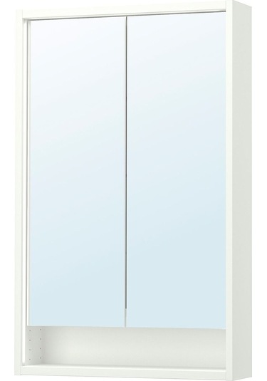 Banyo Duvar Dolabı, Beyaz, 60x15x95 Cm Beyaz