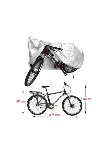Bisiklet Koruyucu Branda Örtü Gri