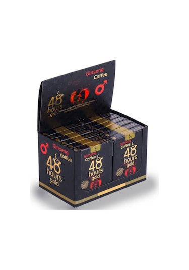 2 Adet 48 Hours Gold Ginseng Çikolata Ginseng Kahve Set