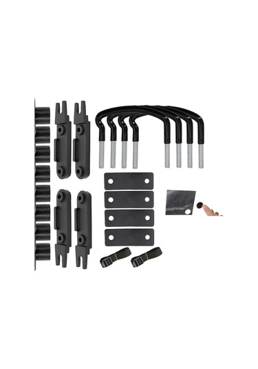 4 Adet Metal Araba U-cıvata Klipsleri Evrensel Tavan Kutusu Aksesuarları Kiti Kamyon U-cıvata Klipsleri,jwcwsq