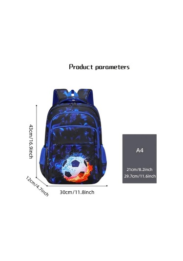 Dream011 Mavi 3 Adet Sırt Çantası Yıldızlı Gökyüzü Deseni Büyük Kapasiteli Hafif Çift Omuz Askılı Seyahat Çok Fonksiyonlu Üniversite MAvi