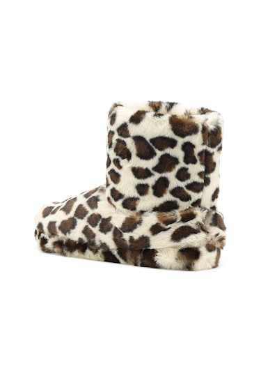 Nine West VORCEN 1 PR Leopar Kadın Ev Terliği Kahverengi