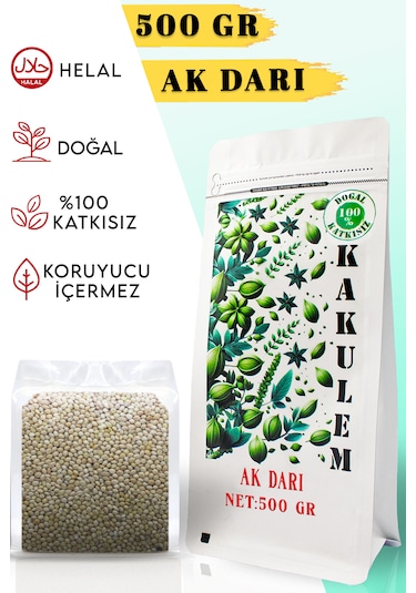 Kakulem Sertifikalı Muhabbet Kuşu Papağan Yemi Ak Darı 500 Gr