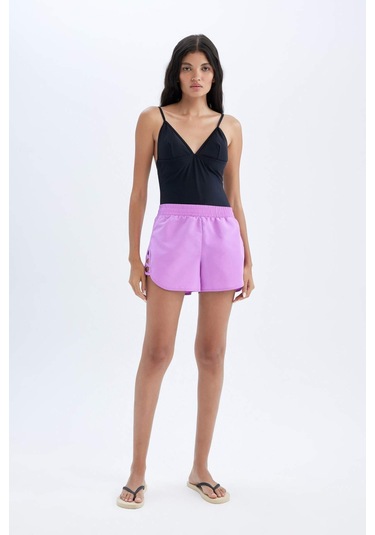 DeFacto Regular Fit Deniz Şortu-Fall in Love B7210AX24SMPR442 Mor DeFacto Regular Fit Deniz Şortu-Fall in Love B7210AX24SMPR442 Mor