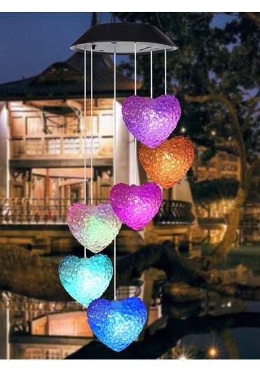 Greentech Güneş Enerjili Renk Geçişli Kristal Kalp Aydınlatma / Gt-sl40 Pil : Ni-mh 1.2v 600mah