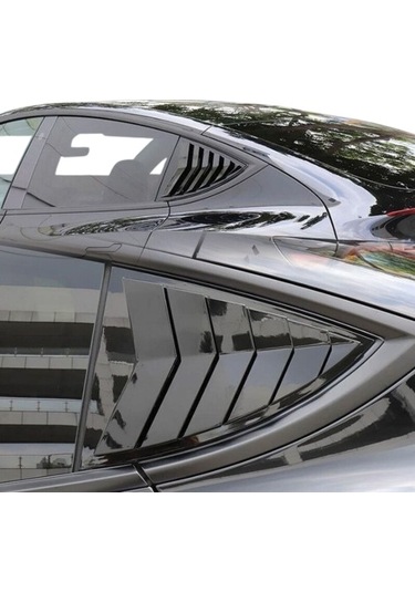 Tesla Kelebek Cam Kaplama Vizörü Parlak Siyah