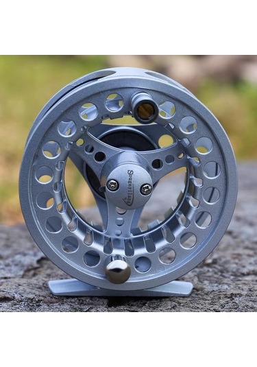 Novahub Sinek Balıkçılık Reel 5/6 Alüminyum Alaşımlı Balıkçılık Tekerlek, Tatlısu/tuzlu Su İçin, Ultra Hafif Ve Pürüzsüz Frenleme, Gümüş Renkli Olta Takımı