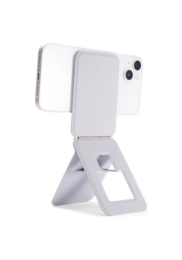 Cbtx Magsafe Manyetik Telefon Standı Tutacağıyla Uyumlu Cep Telefonu Destek Standı Masaüstü Montaj Braketi - Gri