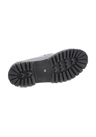 Mammamia 3695-lx Kadın Deri Ayakkabı Siyah