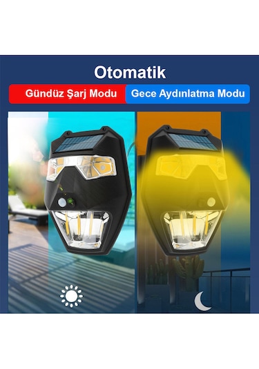 Greentech Güneş Enerjili - Yüz Görünümlü Led Aydınlatma / GT-SL19