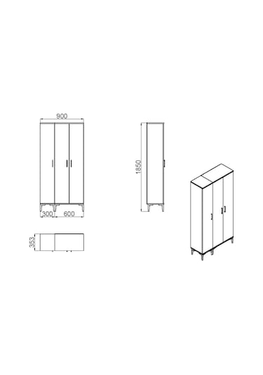 Kalender Dekor Alba-1-2 Alb02 Portmanto Vestiyer Ayakkabılık