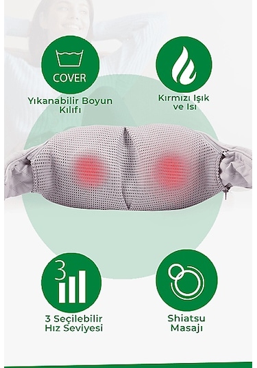 Medısana Shiatsu Med48333 Boyun Masaj Aleti Nmg850 Beyaz - Gri