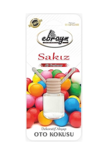 Ebrayn Dekoratif Ahşap Oto Kokusu Sakız 8 ML