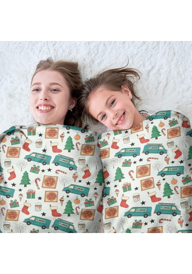 Noel Desenli 60 İnç Yuvarlak Flanel Battaniye, Yetişkin Ve Çocuk İçin, Yumuşak, Rahat Ve Hafif Noel Tesisat Vanı