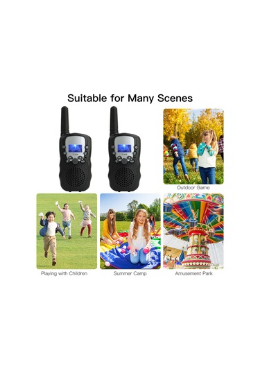 Maiyame Çocuklar İçin Kablosuz Konuşur Iletişim Aleti - Ebeveyn-çocuk Etkileşimi, Zeka Geliştirici Eğitici Aracı, 2 Adet Siyah Set Pil Dahil Değil