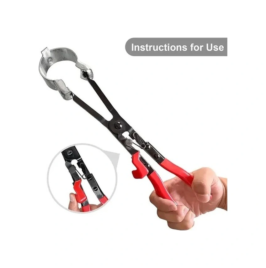 Trendooze Gaojunshop01 Kırmızı Pratik Otomobil Egzoz Boru Kelepçesi Aleti