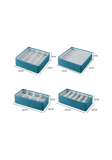 Sones Katlanabilir Çekmeceli Giysi Saklama Kutusu, Özellikler: 6 Izgara Kırmızı Diğer