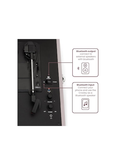 Crosley Voyager Bluetooth Pikap Ametist, Cr8017b-am4
